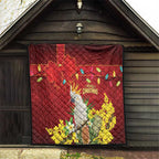 Australia Sulphur-crested Cockatoo Christmas Quilt Aussie Native Flowers Merry Xmas - Aussie Hoodie