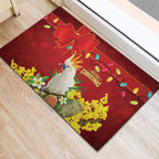 Australia Sulphur-crested Cockatoo Christmas Rubber Doormat Aussie Native Flowers Merry Xmas - Aussie Hoodie