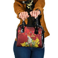 Australia Sulphur-crested Cockatoo Christmas Shoulder Handbag Aussie Native Flowers Merry Xmas - Aussie Hoodie