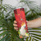 Australia Sulphur-crested Cockatoo Christmas Skinny Tumbler Aussie Native Flowers Merry Xmas - Aussie Hoodie