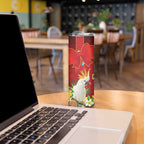 Australia Sulphur-crested Cockatoo Christmas Skinny Tumbler Aussie Native Flowers Merry Xmas - Aussie Hoodie