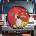 Australia Sulphur-crested Cockatoo Christmas Spare Tire Cover Aussie Native Flowers Merry Xmas - Aussie Hoodie