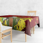 Australia Sulphur-crested Cockatoo Christmas Tablecloth Aussie Native Flowers Merry Xmas - Aussie Hoodie