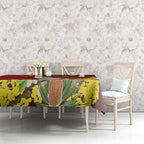 Australia Sulphur-crested Cockatoo Christmas Tablecloth Aussie Native Flowers Merry Xmas - Aussie Hoodie