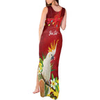 Personalised Australia Sulphur-crested Cockatoo Christmas Tank Maxi Dress Aussie Native Flowers Merry Xmas - Aussie Hoodie