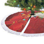 Australia Sulphur-crested Cockatoo Christmas Tree Skirt Aussie Native Flowers Merry Xmas - Aussie Hoodie