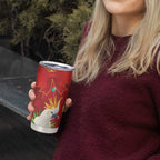 Australia Sulphur-crested Cockatoo Christmas Tumbler Cup Aussie Native Flowers Merry Xmas - Aussie Hoodie