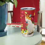 Australia Sulphur-crested Cockatoo Christmas Tumbler Cup Aussie Native Flowers Merry Xmas - Aussie Hoodie