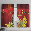Australia Sulphur-crested Cockatoo Christmas Window Curtain Aussie Native Flowers Merry Xmas - Aussie Hoodie