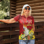 Personalised Australia Sulphur-crested Cockatoo Christmas Women Polo Shirt Aussie Native Flowers Merry Xmas - Aussie Hoodie