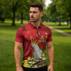 Personalised Australia Sulphur-crested Cockatoo Christmas Zipper Polo Shirt Aussie Native Flowers Merry Xmas - Aussie Hoodie
