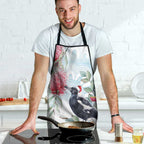 Australia Magpie Christmas Apron Eucalyptus Aboriginal Watercolor Stylized - Aussie Hoodie