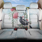Australia Magpie Christmas Back Car Seat Cover Eucalyptus Aboriginal Watercolor Stylized - Aussie Hoodie