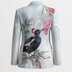 Australia Magpie Christmas Blazer Eucalyptus Aboriginal Watercolor Stylized - Aussie Hoodie