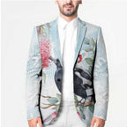Australia Magpie Christmas Blazer Eucalyptus Aboriginal Watercolor Stylized - Aussie Hoodie