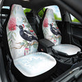 Australia Magpie Christmas Car Seat Cover Eucalyptus Aboriginal Watercolor Stylized - Aussie Hoodie