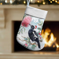 Australia Magpie Christmas Stocking Eucalyptus Aboriginal Watercolor Stylized - Aussie Hoodie
