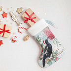 Australia Magpie Christmas Stocking Eucalyptus Aboriginal Watercolor Stylized - Aussie Hoodie