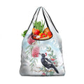 Australia Magpie Christmas Grocery Bag Eucalyptus Aboriginal Watercolor Stylized - Aussie Hoodie
