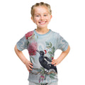 Australia Magpie Christmas Kid T Shirt Eucalyptus Aboriginal Watercolor Stylized - Aussie Hoodie