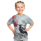 Australia Magpie Christmas Kid T Shirt Eucalyptus Aboriginal Watercolor Stylized - Aussie Hoodie