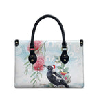 Australia Magpie Christmas Leather Bag Eucalyptus Aboriginal Watercolor Stylized - Aussie Hoodie