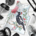 Australia Magpie Christmas Men Tank Top Eucalyptus Aboriginal Watercolor Stylized - Aussie Hoodie