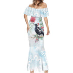 Australia Magpie Christmas Mermaid Dress Eucalyptus Aboriginal Watercolor Stylized - Aussie Hoodie