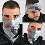Australia Magpie Christmas Neck Gaiter Eucalyptus Aboriginal Watercolor Stylized - Aussie Hoodie