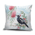 Australia Magpie Christmas Pillow Cover Eucalyptus Aboriginal Watercolor Stylized - Aussie Hoodie