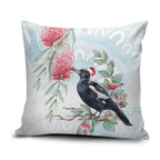Australia Magpie Christmas Pillow Cover Eucalyptus Aboriginal Watercolor Stylized - Aussie Hoodie