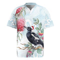 Australia Magpie Christmas Rugby Jersey Eucalyptus Aboriginal Watercolor Stylized - Aussie Hoodie