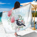 Australia Magpie Christmas Sarong Eucalyptus Aboriginal Watercolor Stylized - Aussie Hoodie