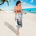 Australia Magpie Christmas Sarong Eucalyptus Aboriginal Watercolor Stylized - Aussie Hoodie