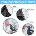 Australia Magpie Christmas Spare Tire Cover Eucalyptus Aboriginal Watercolor Stylized - Aussie Hoodie
