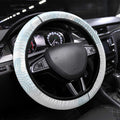 Australia Magpie Christmas Steering Wheel Cover Eucalyptus Aboriginal Watercolor Stylized - Aussie Hoodie