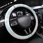 Australia Magpie Christmas Steering Wheel Cover Eucalyptus Aboriginal Watercolor Stylized - Aussie Hoodie