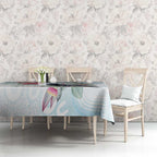 Australia Magpie Christmas Tablecloth Eucalyptus Aboriginal Watercolor Stylized - Aussie Hoodie