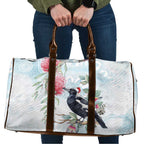 Australia Magpie Christmas Travel Bag Eucalyptus Aboriginal Watercolor Stylized - Aussie Hoodie