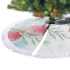 Australia Magpie Christmas Tree Skirt Eucalyptus Aboriginal Watercolor Stylized - Aussie Hoodie
