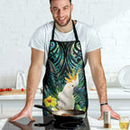 Sulphur-crested Cockatoo New Zealand Apron Paua Shell Aotearoa Maori Tropical Flowers - Aussie Hoodie