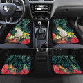 Sulphur-crested Cockatoo New Zealand Car Mats Paua Shell Aotearoa Maori Tropical Flowers - Aussie Hoodie