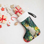 Sulphur-crested Cockatoo New Zealand Christmas Stocking Paua Shell Aotearoa Maori Tropical Flowers - Aussie Hoodie