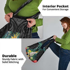 Sulphur-crested Cockatoo New Zealand Grocery Bag Paua Shell Aotearoa Maori Tropical Flowers - Aussie Hoodie