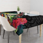 Sulphur-crested Cockatoo New Zealand Tablecloth Paua Shell Aotearoa Maori Tropical Flowers - Aussie Hoodie