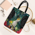 Sulphur-crested Cockatoo New Zealand Tote Bag Paua Shell Aotearoa Maori Tropical Flowers - Aussie Hoodie
