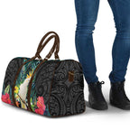 Sulphur-crested Cockatoo New Zealand Travel Bag Paua Shell Aotearoa Maori Tropical Flowers - Aussie Hoodie
