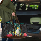 Sulphur-crested Cockatoo New Zealand Travel Bag Paua Shell Aotearoa Maori Tropical Flowers - Aussie Hoodie