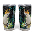 Sulphur-crested Cockatoo New Zealand Tumbler Cup Paua Shell Aotearoa Maori Tropical Flowers - Aussie Hoodie