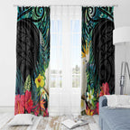 Sulphur-crested Cockatoo New Zealand Window Curtain Paua Shell Aotearoa Maori Tropical Flowers - Aussie Hoodie